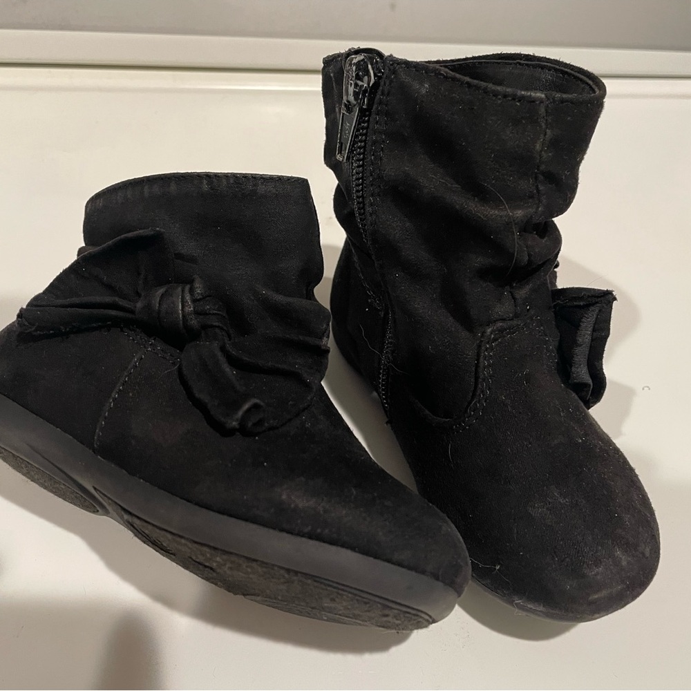 Kids Black Ankle Boots